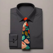 フローラデザインパターンタイ ネクタイ