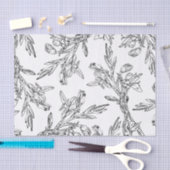 フローラデザインパターンティッシュペーパー 薄葉紙 (クラフト)