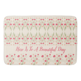 フローラデザインパターン バスマット