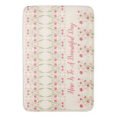 フローラデザインパターン バスマット (正面縦)