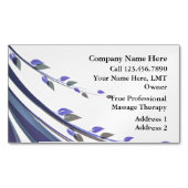 フローラデザインマッサージ マグネット名刺 (正面)