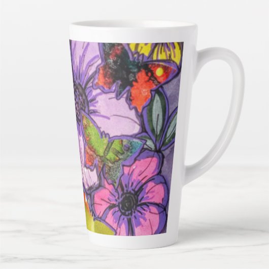 フローラデザインラテマグカップ カフェラテマグ (右)