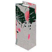 フローラデザインワインバッグ ワインギフトバッグ (裏面アングル)