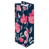 フローラデザインワインバッグ ワインギフトバッグ (裏面アングル)