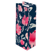 フローラデザインワインバッグ ワインギフトバッグ (正面アングル)