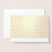 フローラデザイン二十一 箔カード (裏面封筒付き)