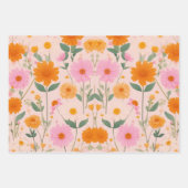 フローラデザイン包装紙 ラッピングペーパーシート (正面3)