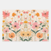 フローラデザイン包装紙 ラッピングペーパーシート (正面)