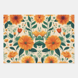 フローラデザイン包装紙 ラッピングペーパーシート