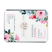 フローラデザイン卒業招待状 マグネット (横)