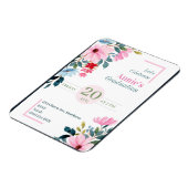 フローラデザイン卒業招待状 マグネット (左側)