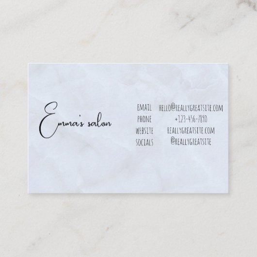 フローラデザイン名刺 名刺 (裏面)