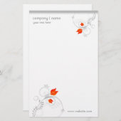 フローラデザイン文具 便箋 (正面/裏面)