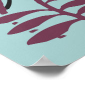 フローラデザイン背景 ポスター (角)