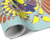 フローラデザイン背景 ラッピングペーパー (ロールコーナー)