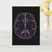 フローラデザイン脳カード カード (黄色い花)