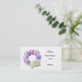 フローラデザイン花リース名刺 名刺 (スタンド正面)