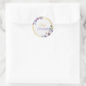 フローラデザイン誕生日シール ラウンドシール (バッグ)