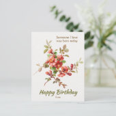 フローラデザイン誰か愛する誕生日CC1208 ポストカード (スタンド正面)
