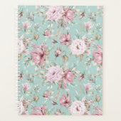 フローラデザイン青 プランナー手帳 (正面)