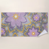 フローラデザイン10 ビーチタオル (正面)