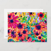 フローラデザイン1 – コピー ポストカード (正面/裏面)