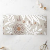 フローラデザイン25 三つ折りクリスマスカード (内部)