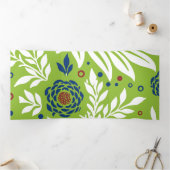 フローラデザイン27 三つ折りクリスマスカード (内部)