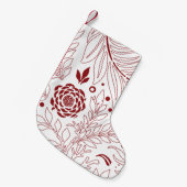 フローラデザイン28 スモールクリスマスストッキング (正面 (吊り時))