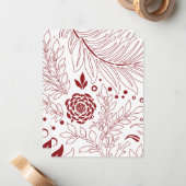 フローラデザイン28 ノートカード (正面/裏面インサイチュ)