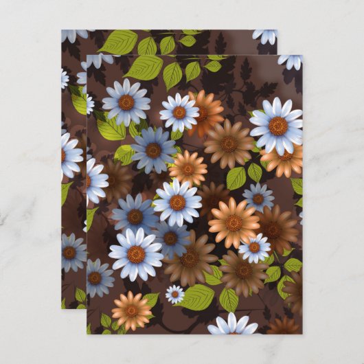 フローラデザイン2 ノートカード (正面/裏面)