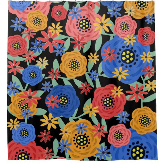 フローラデザイン3618 シャワーカーテン (正面)