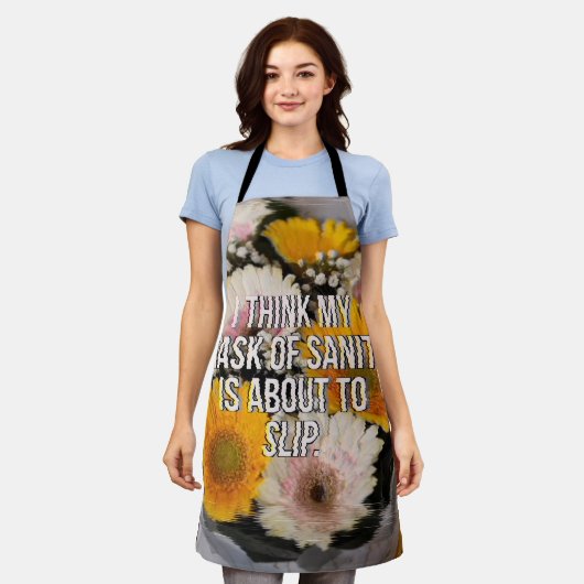 フローラデザイン エプロン (着用した状態)