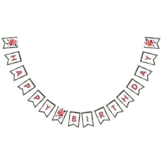 フローラデザイン バンティングフラッグ (全)