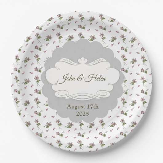 フローラデザイン ペーパープレート (正面)