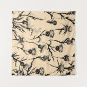 フローラデザイン，ホームデコレーションアート，グラフィックデコール，ba タペストリー (正面(横))