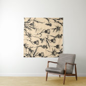 フローラデザイン，ホームデコレーションアート，グラフィックデコール，ba タペストリー (インサイチュ(横))