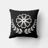 フローラデザイン – ポリエステル装飾用クッション16インチx 16インチ クッション (裏面)