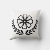 フローラデザイン – ポリエステル装飾用クッション16インチx 16インチ クッション (裏面)