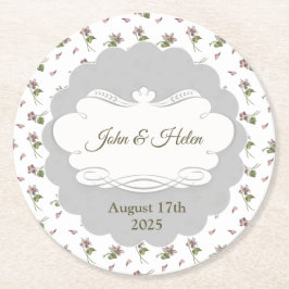 フローラデザイン ラウンドペーパーコースター