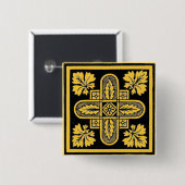 フローラデザイン 缶バッジ (正面&裏面)