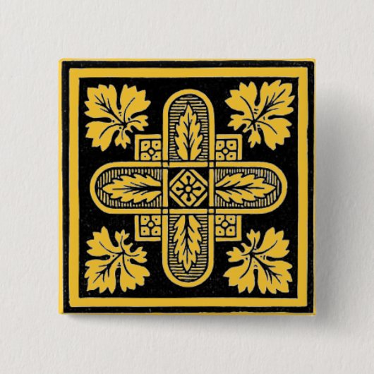 フローラデザイン 缶バッジ (正面)