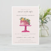 フローラデザートケーキストアグランドオープニング招待状 サンキューカード (スタンド正面)