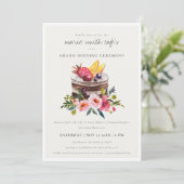 フローラデザートペストリーストアグランドオープニング招待状 サンキューカード (スタンド正面)