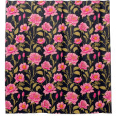 フローラデジタルパターンデザイン24 – シャワーカーテン (正面)