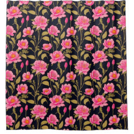 フローラデジタルパターンデザイン24 – シャワーカーテン