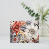 フローラデジタルAIアシストアートかわいらしフローラ ポストカード (スタンド正面)