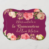 フローラデボルゴニアキンセアニェラセレブレオン 招待状 (正面/裏面)