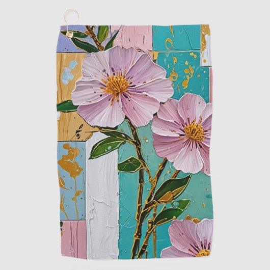 フローラデライトノート ゴルフタオル (正面)