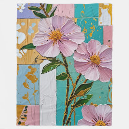 フローラデライトノート フリースブランケット